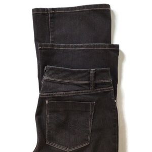 White House Black Market Womens Jeans Size 10R Black Flare Stretch